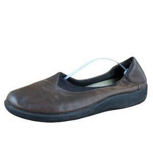 Clarks Women Sillian Jetay Slip-On Brown Synthetic Sz 9.5‎ Wide  Used 2025